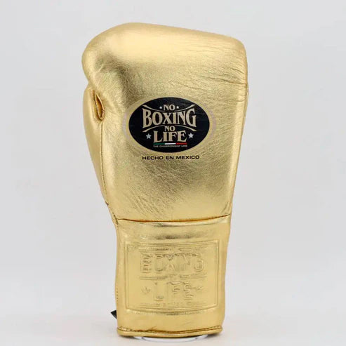 NO BOXING NO LIFE TRAINING GLOVES - Golden | 100% Pure Leather | Best Choice for Fighters