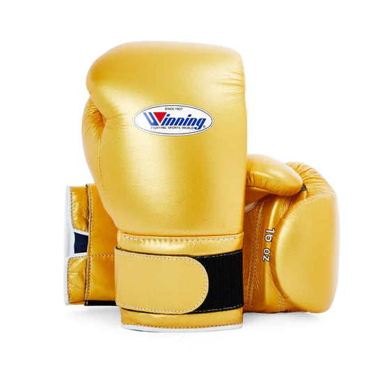 Winning Boxing Gloves –  Velcro Golden Winning Training Gloves – Perfect for All Boxers – Pro-Level Quality – Premium Quality at Low Prices