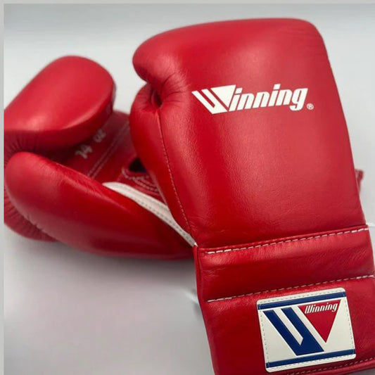 Winning Boxing Gloves – Red Lace Up Winning Training Gloves – Perfect for All Boxers – Pro-Level Quality – Premium Quality at Low Prices