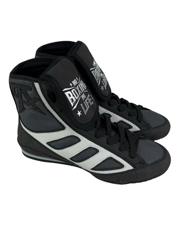 No Boxing No Life - Boxing Boots - Black / White