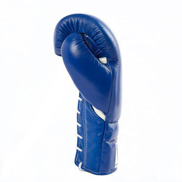 Winning Boxing Gloves MS-500 Lace-Up Type Blue Genuine Cowhide Leather