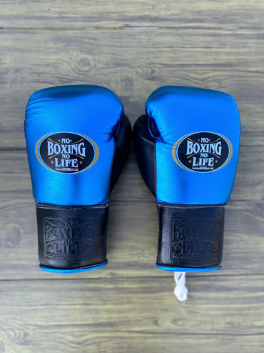NO BOXING NO LIFE SET, NBNL Black/Blue Boxing set, No Boxing No Life Gloves Head Guard & Groin Guard