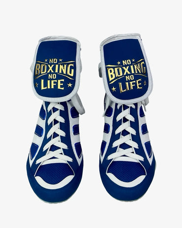 No Boxing No Life - Boxing Boots - Blue / White