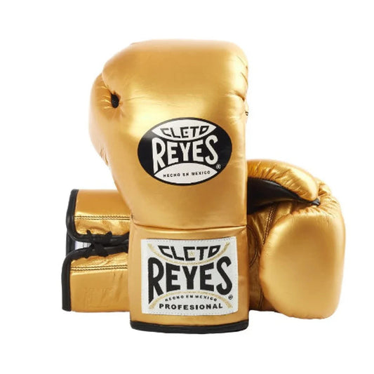 Cleto Reyes Golden Boxing Gloves 4-24oz , Professional Soft-Fit Sparring Gear