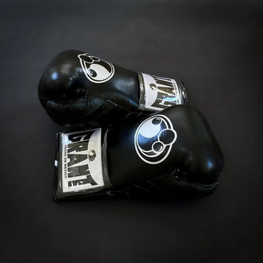 Grant Boxing Gloves | Professional Lace-up | Customizable - Ergonomic Design | Black