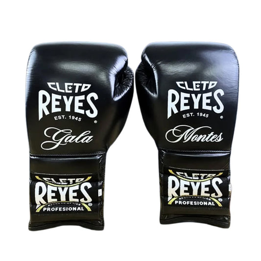 Cleto Reyes Black Boxing Gloves 4-24oz , Professional Soft-Fit Sparring Gear