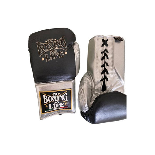 No Boxing No Life, Black/Silver Boxing Gloves, Professional Training Boxing Gloves, Custom Made Boxing Gloves, Premium Quality No Boxing No Life, Available All Sizes & Colours, Gift for Him, New Year