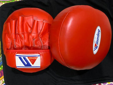 Winning Professional Boxing Punching Mitts - Customizable - High-Density Padding - Red