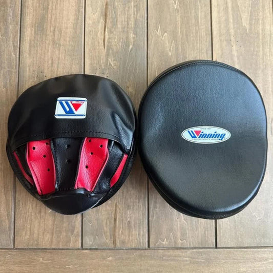 Winning Professional Boxing Punching Mitts - Customizable - Trainer Focus Mitts - Red/Black
