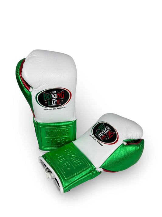 No Boxing No Life Fight Gloves - Tricolor | 100% Pure Leather | Best Choice for Fighters | Free Shipping Worldwide