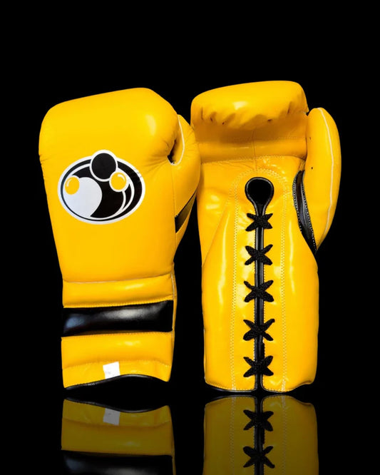 Grant Boxing Gloves | Professional Lace-up | Customizable - 10oz | Yellow/Black