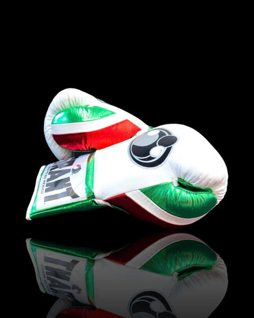 Grant Boxing Gloves | Professional Lace-up | Customizable - Elite Protection | White/Red/Green