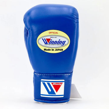 Winning Boxing Gloves Blue – Japanese Logo Lace-Up