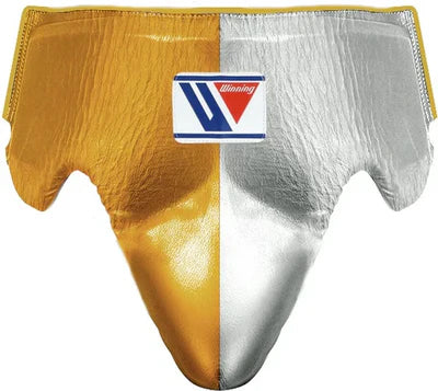 Winning Boxing Groin Guard | Customizable - Pro Safety Gear | Golden/Silver