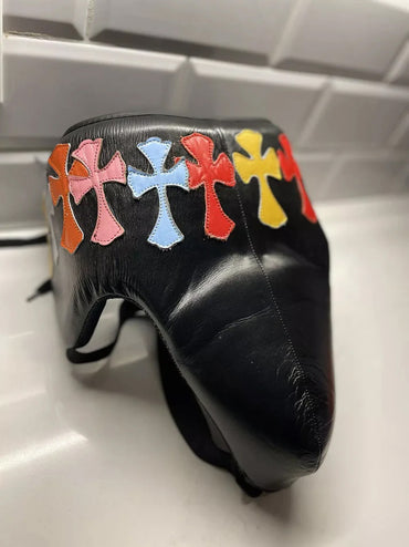 Chrome Hearts Groin Guard Black 100% Leather | Premium Quality | Personalise your name