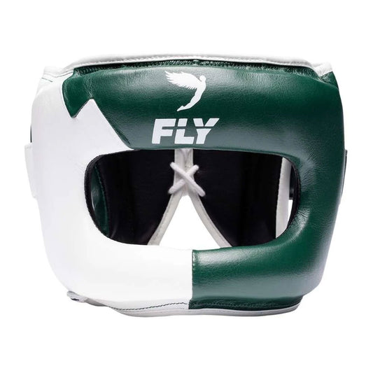 Fly Superbar X Head Guard - Pine Green/White