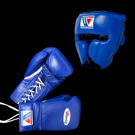 Custom Winning Boxing Set, Blue Gloves, Head Guard, Winning Boxing Gear, Professional Training Gear Top-Rated Boxing Gear, Winning Boxing Gear Buy, Dad Gift, Boyfriend Gift, Christmas Gift
