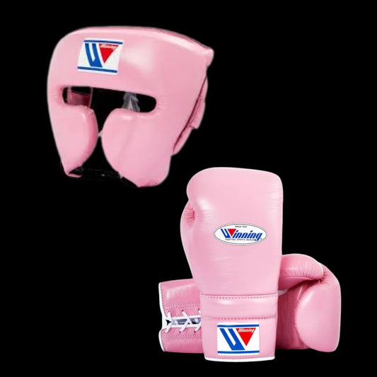 Custom Winning Boxing Set, Pink Gloves, Head Guard, Winning Boxing Gear, Professional Training Gear Top-Rated Boxing Gear, Winning Boxing Gear Buy, Dad Gift, Boyfriend Gift, Christmas Gift