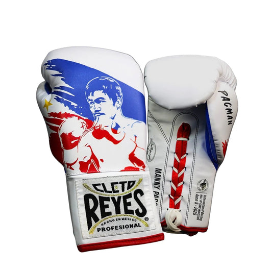 Cleto Reyes White Boxing Gloves 4-24oz , Professional Soft-Fit Sparring Gear