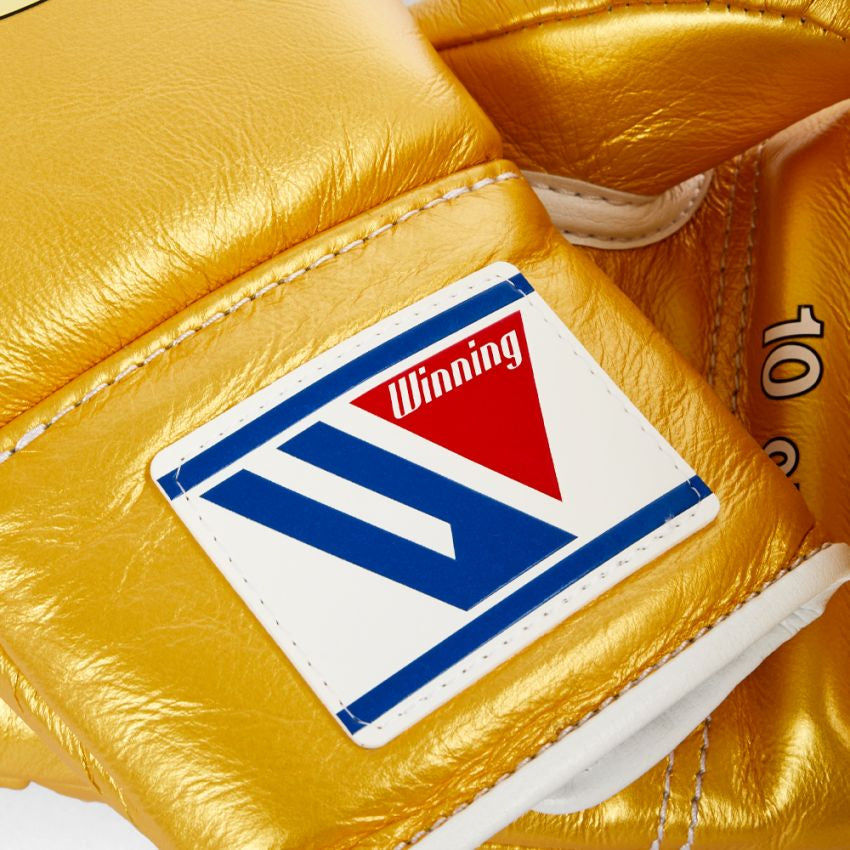 Winning Boxing Gloves – Golden Lace-Up Winning Training Gloves – Perfect for All Boxers – Pro-Level Quality – Premium Quality at Low Prices