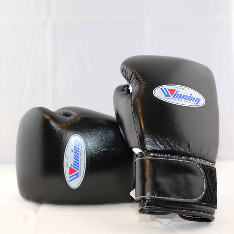 Winning Boxing Gloves Black Velcro Winning Training Gloves – Perfect for All Boxers – Pro-Level Quality – Premium Quality at Low Prices