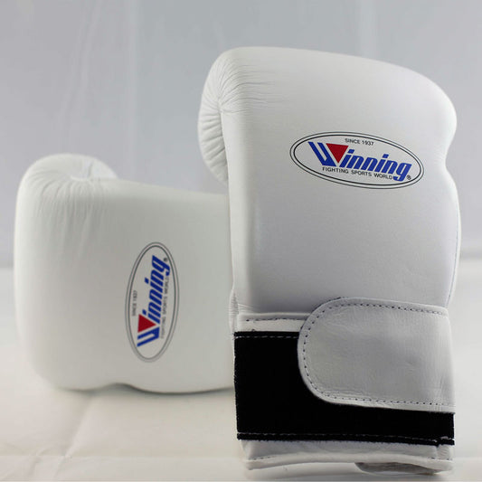 Winning Boxing Gloves White Velcro Winning Training Gloves – Perfect for All Boxers – Pro-Level Quality – Premium Quality at Low Prices