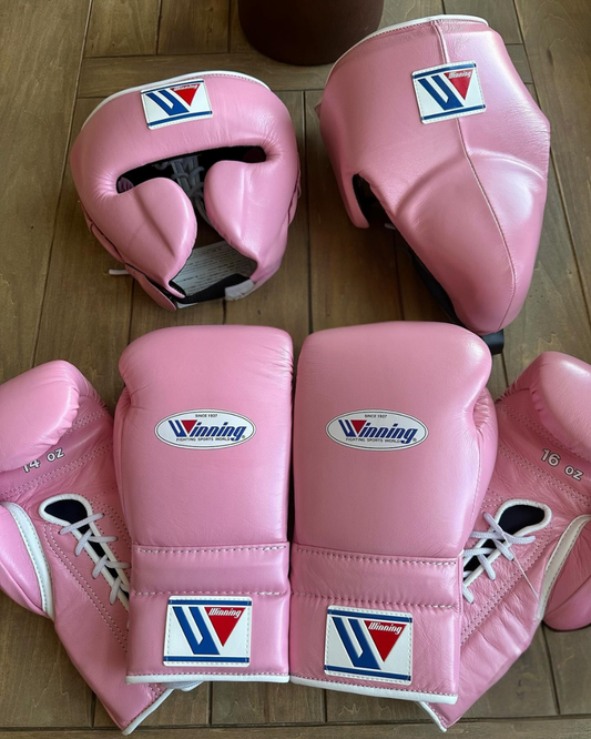Winning Boxing Set, Pink Gloves, Head Guard, Groin Guard Complete Winning Boxing Gear, Top-Rated Boxing Gear, Winning Boxing Gear Buy, Dad Gifts, Boyfriend Gifts, Christmas Gifts, Free Shipping Worldwide