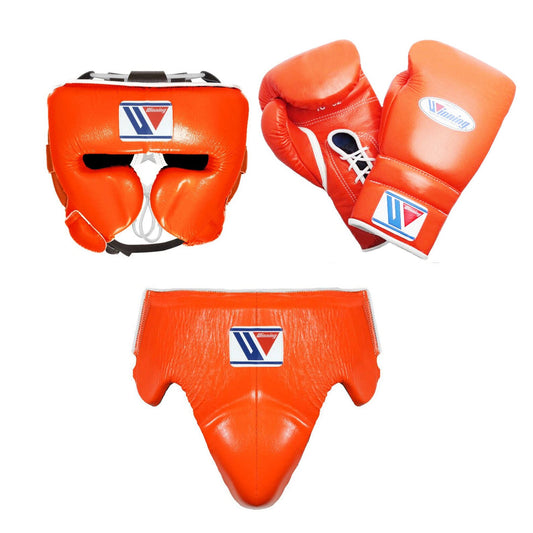 Winning Boxing Set,Orange Gloves, Open Face Head Guard, Groin Guard Complete Winning Boxing Gear, Top-Rated Boxing Gear, Winning Boxing Gear Buy, Dad Gifts, Boyfriend Gifts, Christmas Gifts, Free Shipping Worldwide