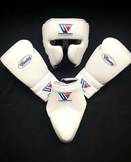 Winning Boxing Set, Full White Gloves, Head Guard, Groin Guard Complete Winning Boxing Gear, Top-Rated Boxing Gear, Winning Boxing Gear Buy, Dad Gifts, Boyfriend Gifts, Christmas Gifts, Free Shipping Worldwide