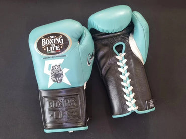 No Boxing No Life Glove - Online, NBNL Boxing Gloves, Leather Gloves Limited Edition Skyblue Black