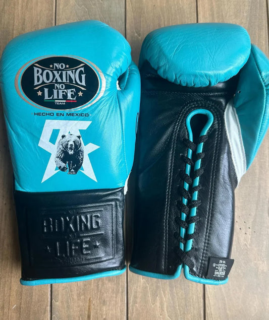 No Boxing No Life Glove - Online, NBNL Boxing Gloves, Leather Gloves Limited Edition Skyblue Black