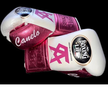No Boxing No Life Glove - Online, NBNL Boxing Gloves, Leather Gloves Limited Edition White Pink