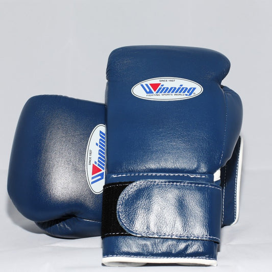 Winning Boxing Gloves Blue Velcro Winning Training Gloves – Perfect for All Boxers – Pro-Level Quality – Premium Quality at Low Prices
