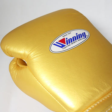 Winning Boxing Gloves Golden Velcro Winning Training Gloves – Perfect for All Boxers – Pro-Level Quality – Premium Quality at Low Prices