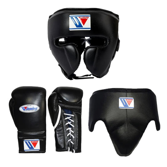 Winning Sparring Full Set Gloves , Head Guard, Groin Guard, Gift For Him, Gift For Men, Boxing Gift, Gift For Boxers, Boxing Club