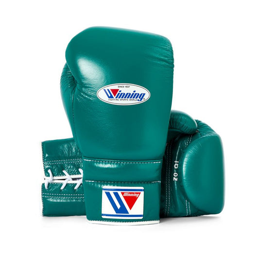 Winning Boxing Gloves – Green Lace-Up Winning Training Gloves – Perfect for All Boxers – Pro-Level Quality – Premium Quality at Low Prices