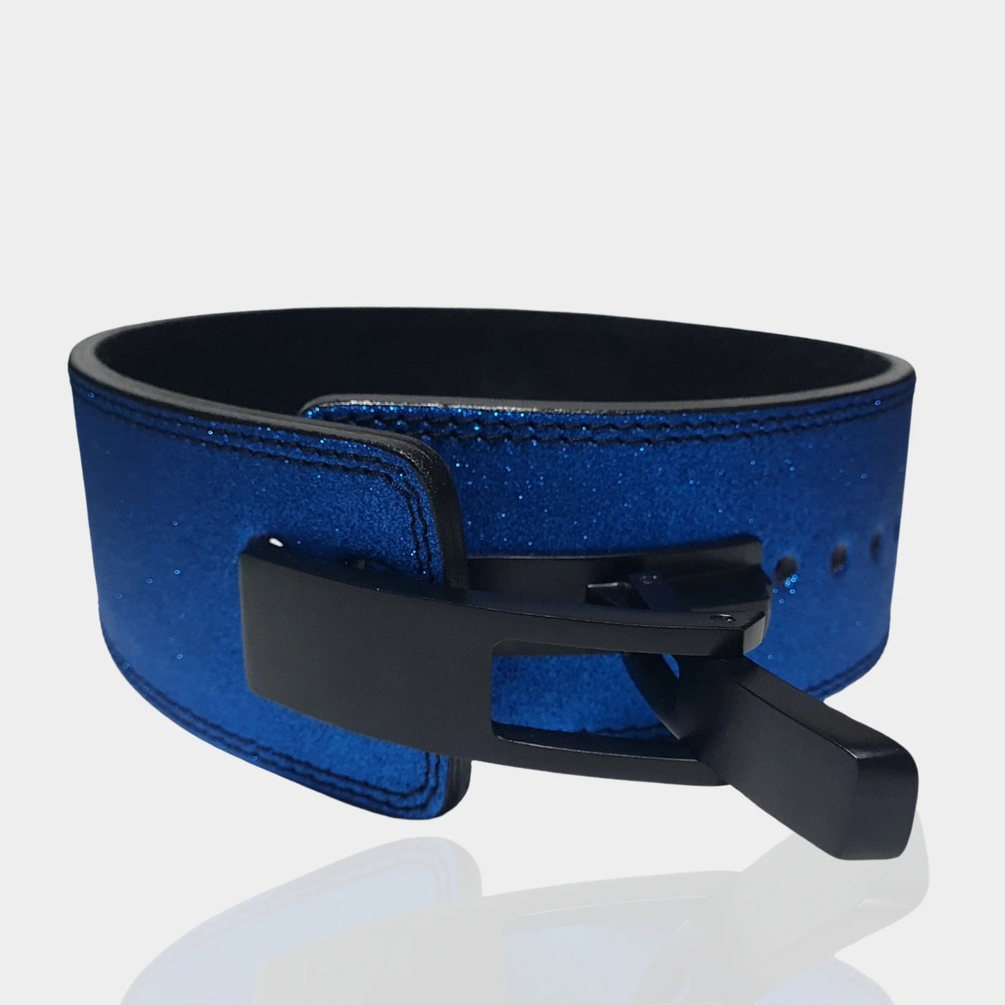 Blue Sparkling Weightlifting belt, Custom weight lift belt, father's day Gifts