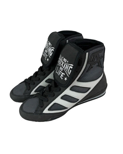 No Boxing No Life - Boxing Boots - Black / White