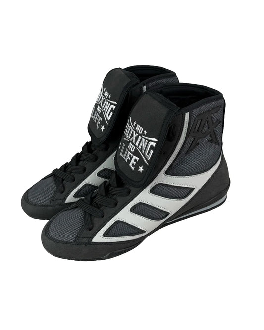No Boxing No Life - Boxing Boots - Black / White