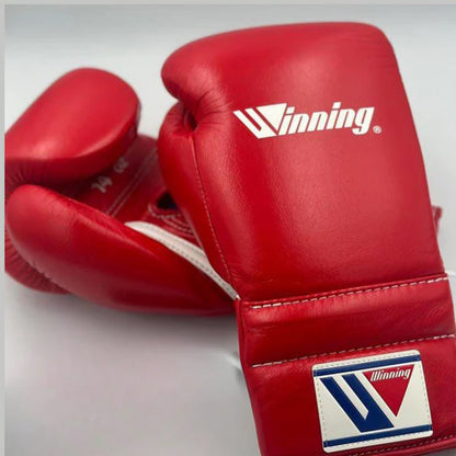 Winning Boxing Gloves – Red Lace Up Winning Training Gloves – Perfect for All Boxers – Pro-Level Quality – Premium Quality at Low Prices