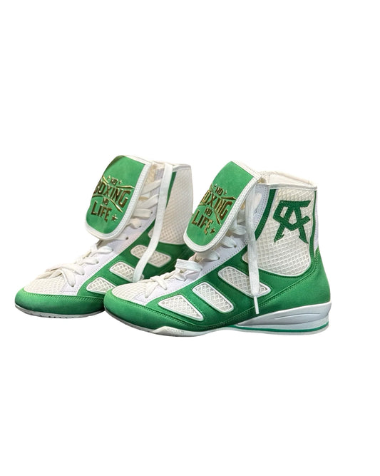 No Boxing No Life - Canelo Edition - Boxing Boots Green / White