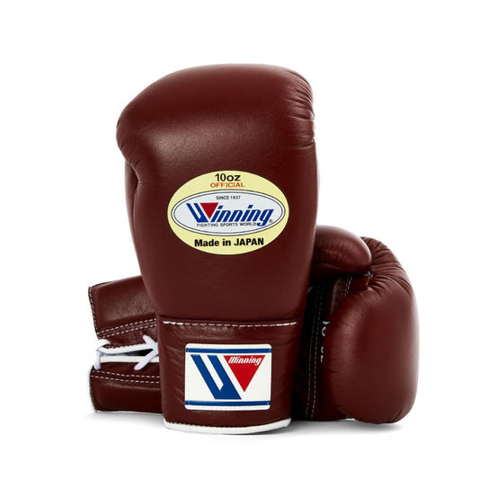 Winning Boxing Gloves – Burgandy Lace-Up Winning Training Gloves – Perfect for All Boxers – Pro-Level Quality – Premium Quality at Low Prices