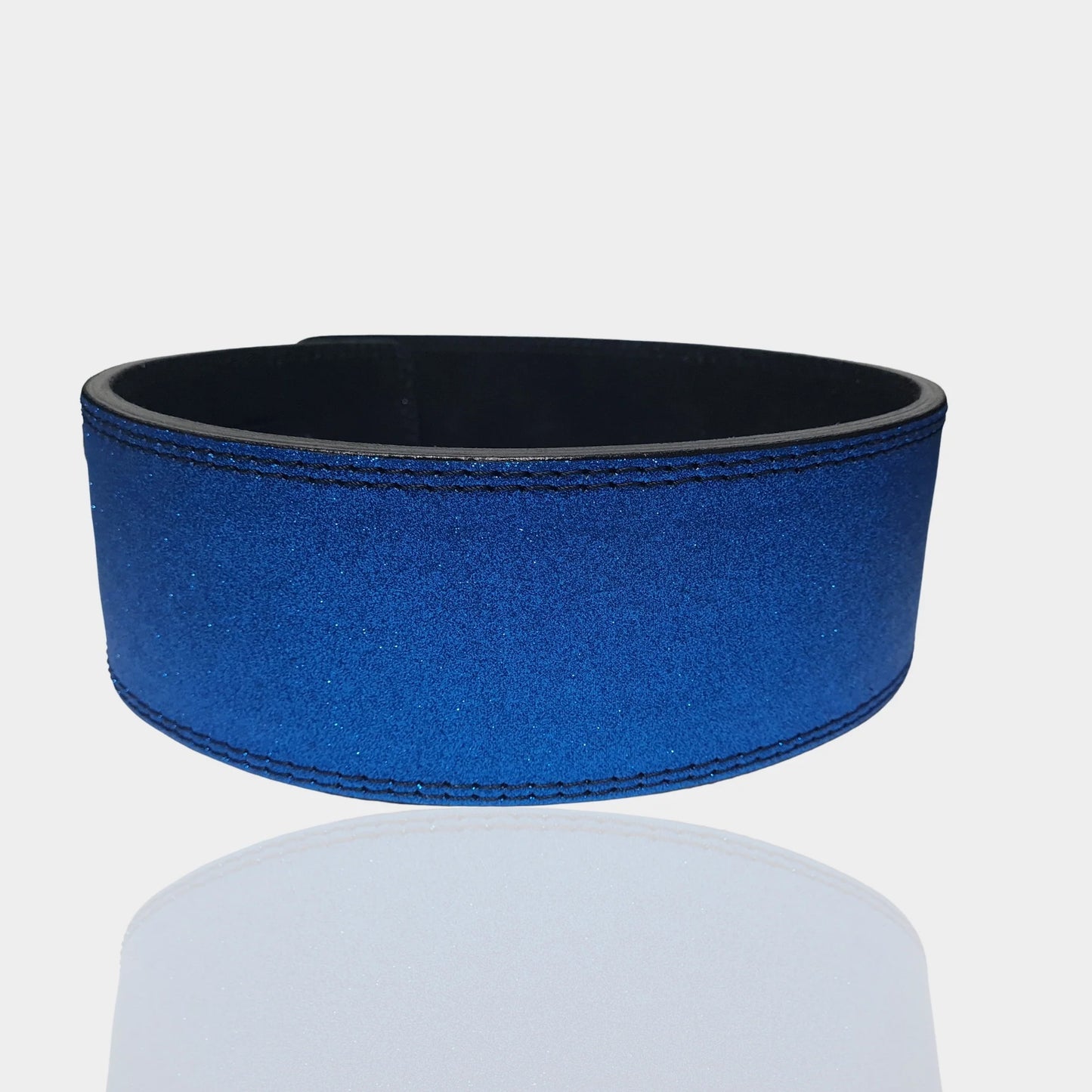 Blue Sparkling Weightlifting belt, Custom weight lift belt, father's day Gifts