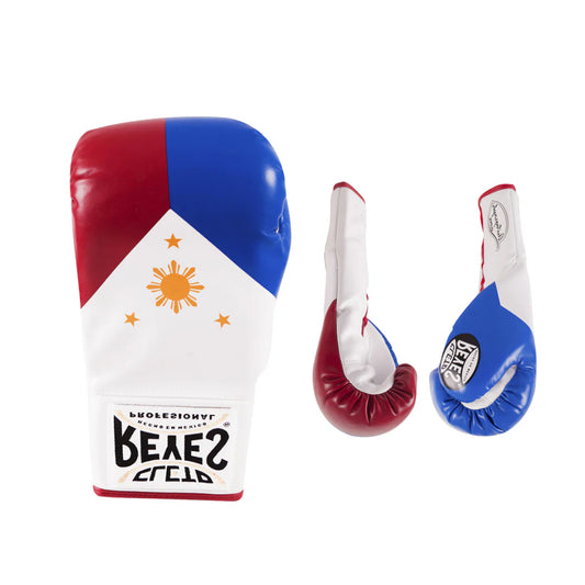Cleto Reyes White Blue Boxing Gloves 4-24oz , Professional Soft-Fit Sparring Gear
