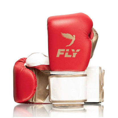 Professional Fly Boxing Set Red / White / Golden – High-End Boxing Gloves Training Kit | Premium Training & Sparring Gear Bundle
