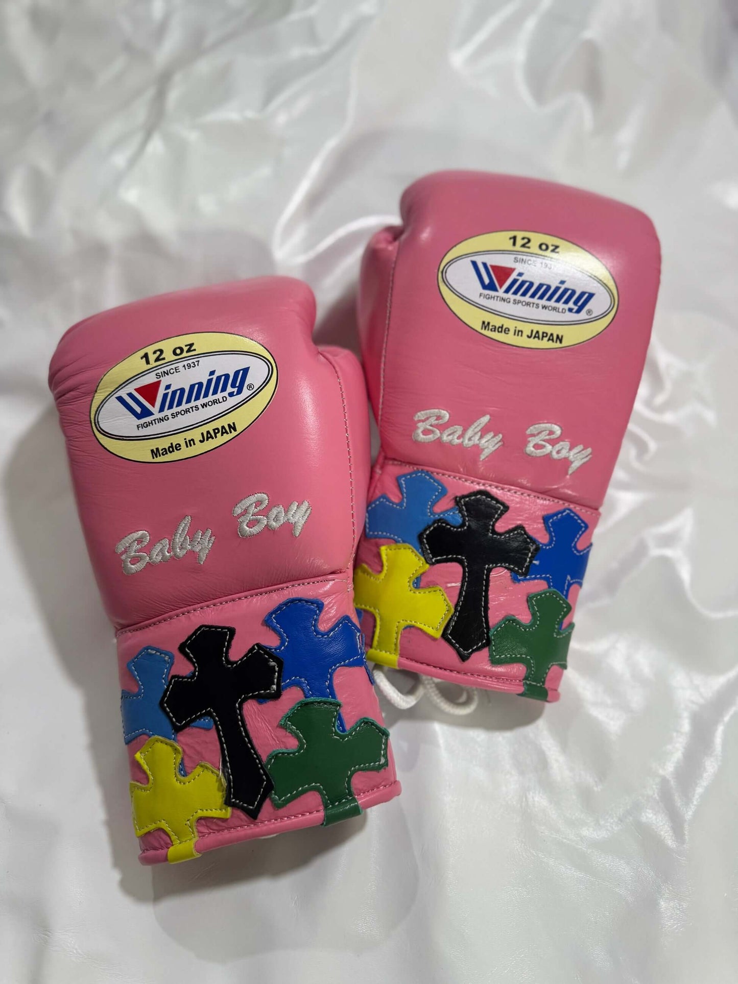Winning Boxing Gear Bundle Professional Training Gloves Headguard Groin Guard Complete Boxing Kit |  Pink