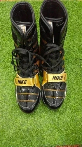Custom Handmade Nike HyperKO Limited Edition Boxing Shoes Golden & Black (Replica) - (FULLY CUSTOMIZED)
