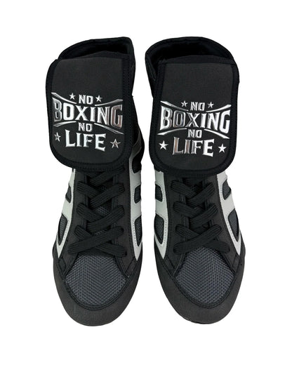 No Boxing No Life - Boxing Boots - Black / White