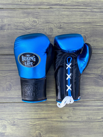 NO BOXING NO LIFE SET, NBNL Black/Blue Boxing set, No Boxing No Life Gloves Head Guard & Groin Guard