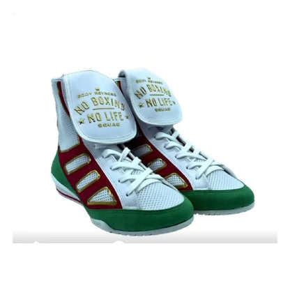 No Boxing No Life – Canelo Edition Boxing Boots (Green/Red/White) | Fully Customized Replica